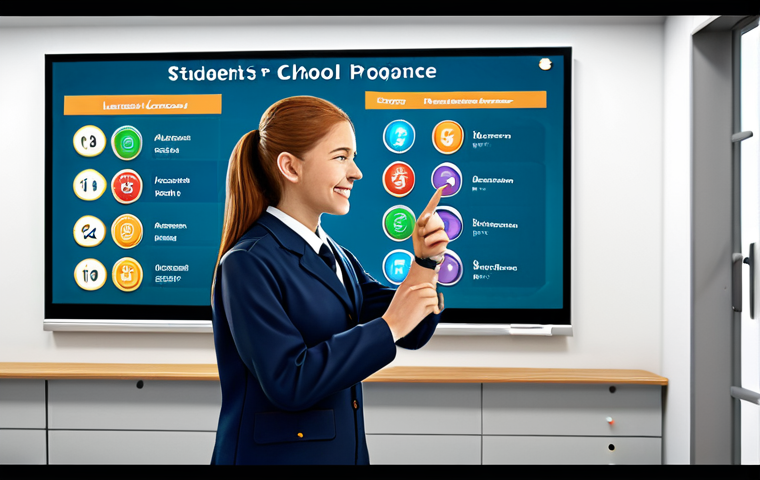 에듀테크 전문가 - Modern Classroom with Adaptive Learning Tech**

"A bright, modern classroom filled with students usi...